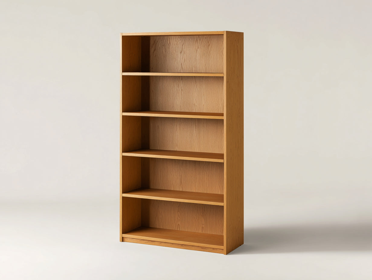 Bibliothèque - Bois - 86 x 30 x 176 cm - Chêne miel - Style minimaliste