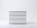 Commode - Bois d'ingénierie - 96 x 41 x 88 cm - Blanc - Style contemporain épuré