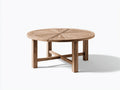 Table de jardin - Bois - 110 x 110 x 48 cm - Bois naturel - Style géométrique